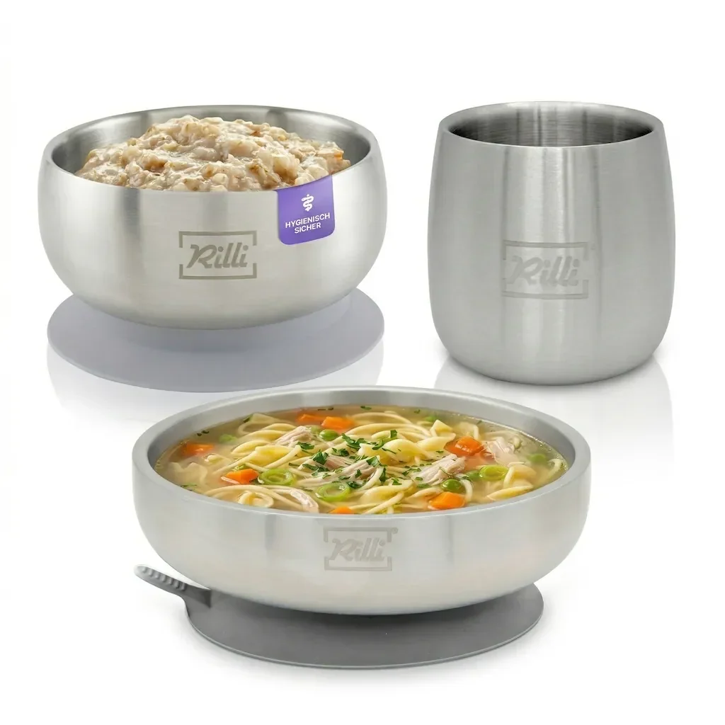 BLW Starter Set klein - tiefer Teller, Schüssel, Becher